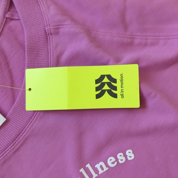 NWT All in Motion French Terry Crew Neck Sweatshirt Plus 3X Purple Thumb Holes - Picture 13 of 16